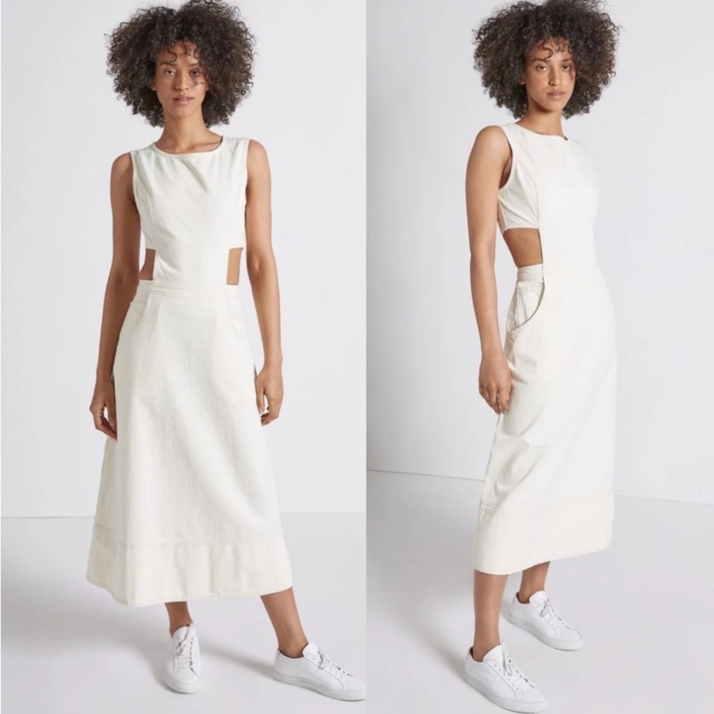CURRENT/ELLIOTT NWT DENIM THE NIGHTFALL DRESS - - Picture 1 of 15